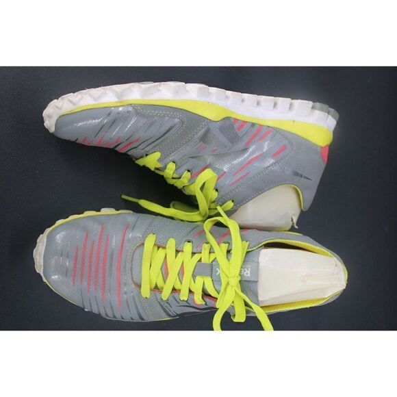 Reebok Realflex 3D FuseFrame Running Shoe Sneaker Womens Sz 8.5 Pink Gray yellow - Picture 3 of 11